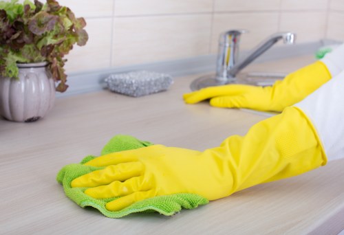 Careful cleaning of natural stone flooring in SW4