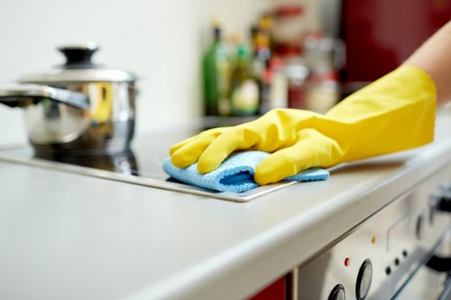 Thorough after builders cleaning in SW4 kitchen and living space