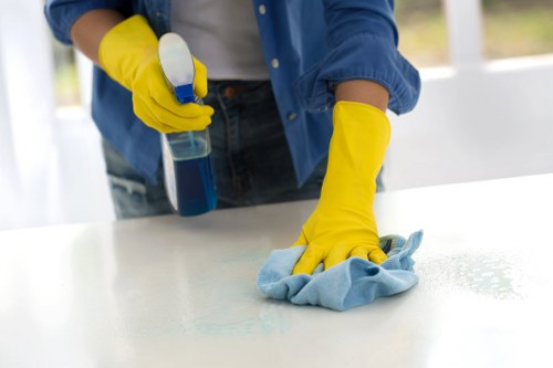 Local cleaning team preparing a SW4 property for handover